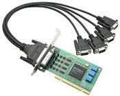 Moxa CP-114UL-I-DB9M 4 Port UPCI RS232/422/485 Serial Board with Optical Isolation