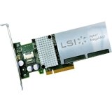 LSI Logic Controller Card MegaRAID SAS SATA 6Gbs PCI Express 1GB DDR3 1333MHz Bare