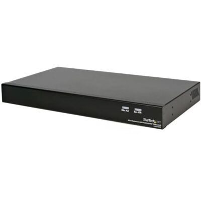 StarTech.com 8-Port IP KVM Switch - Rackmount USB PS/2 Digital IP KVM Switch - 1U Black
