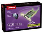 Adaptec 2906 10-Pack SCSI PCI 1ch Man - No Cable - Win and Mac - No BIOS