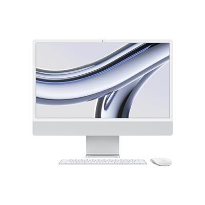 Apple 2023 iMac All-in-One Desktop Computer M3 Chip 24-inch Retina Display Silver