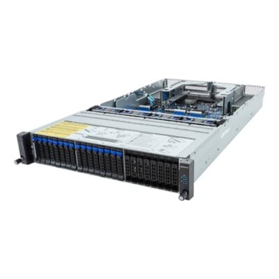 AAAwave Rack Server Barebone R283-Z92 rev. AAD1 2U AMD EPYC 9004 Dual CPU 3X M.2 24x DIMM Slots 16x SATA/SAS Bays