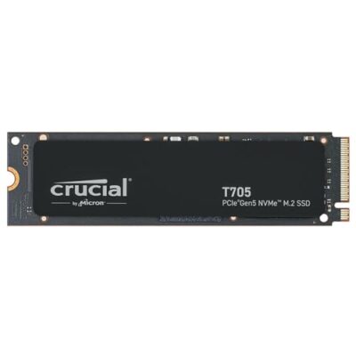 Crucial New 2024 T705 4TB PCIe Gen5 NVMe M.2 SSD Black