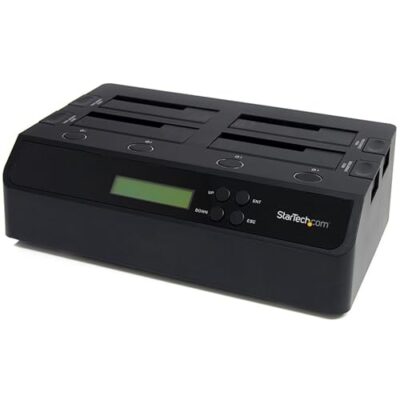 StarTech.com 4-Bay Hard Drive Duplicator and Eraser Black