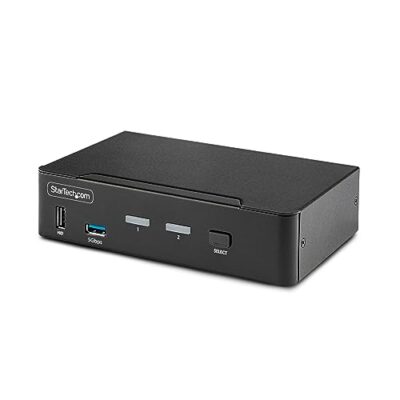 StarTech.com 2-Port DisplayPort KVM Switch Black
