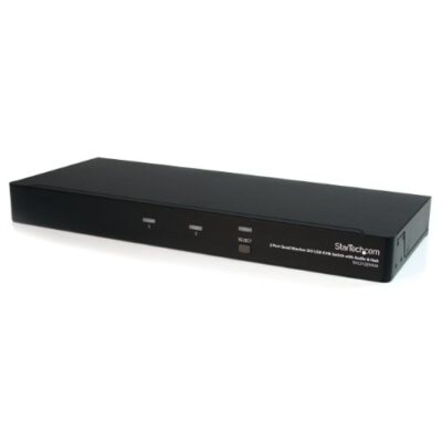 StarTech.com Quad Monitor Dual-Link DVI USB KVM Switch Black