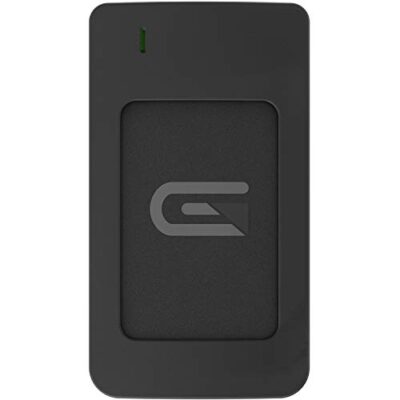 Glyph Production Technologies Rugged Portable Solid State USB C [3.1 Gen2] RAID Drive in RAID 0 Black