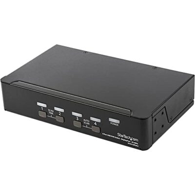 StarTech.com 4 Port DisplayPort KVM Switch Black