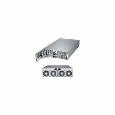 Supermicro SuperServer SYS-5037MC-H12TRF Twelve Node LGA1155 1620W 3U Rackmount Server Barebone Black
