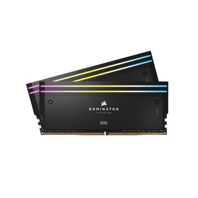 Corsair Dominator Titanium RGB DDR5 RAM 64GB (2x32GB) 6600MHz CL32 Black