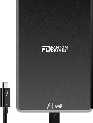 Fantom Drives 4TB External SSD Black