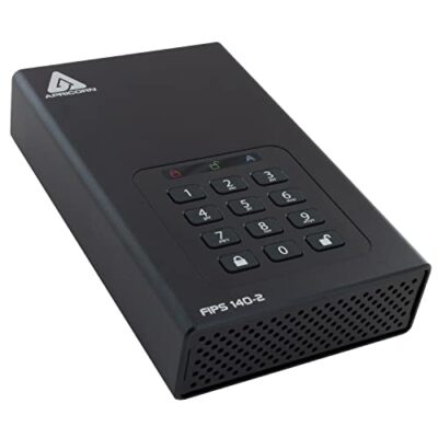 Apricorn Aegis Desktop Padlock FIPS 140-2 256-Bit Encrypted Hard Drive 4TB