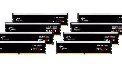 G.Skill Zeta R5 DDR5 RAM 128GB (8x16GB) 6400MT/s CL32-39-39-102 Desktop Memory - Black