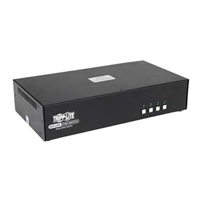 Tripp Lite Secure KVM Switch 4-Port Dual Monitor HDMI/DP Niap Pp3.0 W/CAC Black