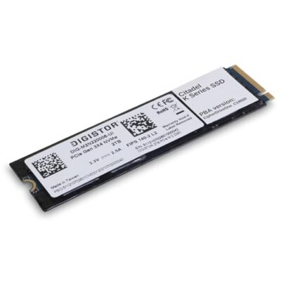 Digistor DIG-M2N2100032-K02 Citadel K 1 TB SSD - M.2 2280 Internal - PCI Express NVMe - TAA Compliant - 256-bit AES Encryption - 3 Year