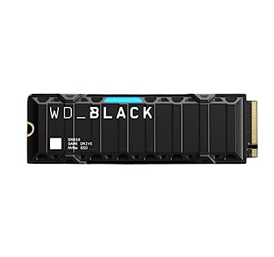 WD_BLACK 2TB SN850 NVMe SSD for PS5 Consoles Solid State Drive with Heatsink Black