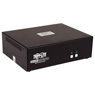Tripp Lite Secure KVM Switch 2-Port Dual-Monitor HDMI 4K30Hz NIAP PP3.0 TAA Black
