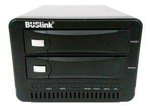 Buslink 2-Bay RAID 1 Mirror USB 3.0/eSATA External Desktop Hard Drive 28TB Black