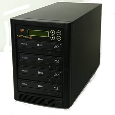 Copystars Blu-Ray CD DVD Duplicator Tower 1 TB Hard Drive 4 BDXL Burner Drive Smart+ USB Duplcation System