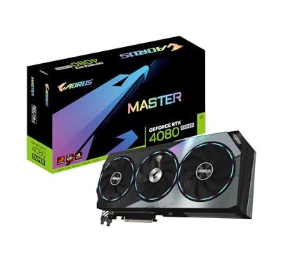 GIGABYTE AORUS GeForce RTX 4080 Super Master 16G Graphics Card Black