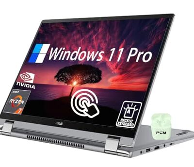 ASUS ZenBook 2 in 1 Convertible Business Laptop Light Grey