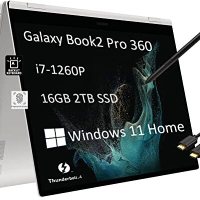 Samsung Galaxy Book2 Pro 360 2-in-1 Laptop Silver