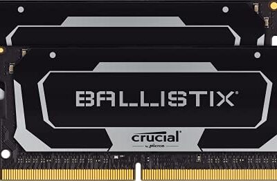 Ballistix Crucial DDR4 Laptop Gaming Memory Kit 64GB Black