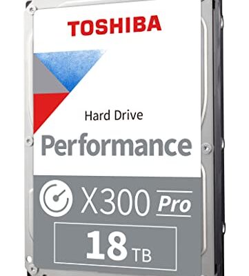 Toshiba X300 PRO 18TB High Workload Performance Internal Hard Drive Silver