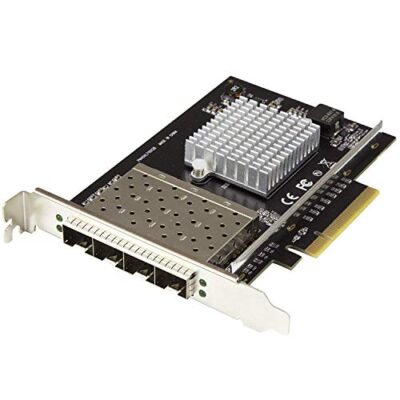 StarTech.com Quad Port 10G SFP+ Network Card Black