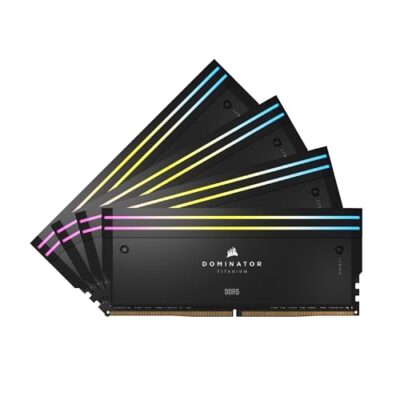 Corsair Dominator Titanium RGB DDR5 RAM 96GB (4x24GB) Black