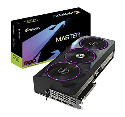 GIGABYTE AORUS GeForce RTX 4090 Master 24G Graphics Card, 3X WINDFORCE Fans