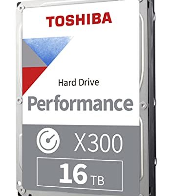 Toshiba X300 16TB Performance & Gaming Internal Hard Drive Silver