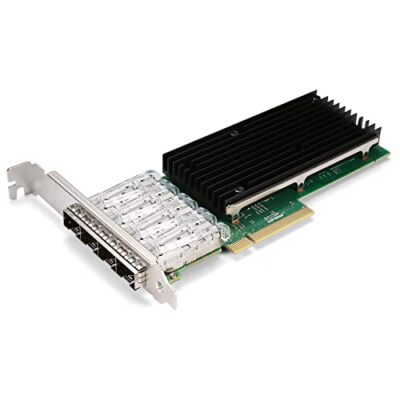 6COMGIGA 10Gb PCI-E NIC Network Card Quad SFP+ Ports Intel X710 (4xSFP+)