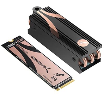 SABRENT Rocket 4 Plus SSD with Heatsink 8TB PCIe Gen 4 NVMe M.2 2280 Internal Solid State Drive SSD + M.2 Heatsink