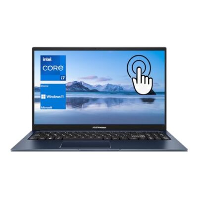 ASUS Vivobook Laptop 15.6" FHD Touchscreen Intel Core i7-1255U 16GB RAM 2TB SSD Blue