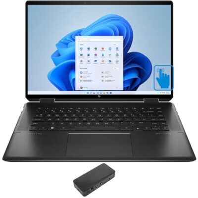 HP Spectre x360 2-in-1 Laptop Intel i7-13700H 16GB RAM 2TB SSD Iris Xe 16.0" Touch 3072x1920 Win 10 Pro with USB-C Dock