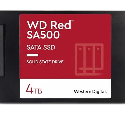 Western Digital 4TB WD Red SA500 NAS 3D NAND Internal SSD Solid State Drive Red