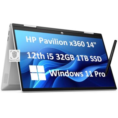 HP Pavilion x360 2-in-1 Business Laptop Silver