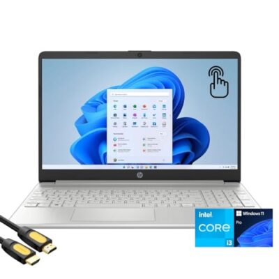 HP Business & Student Laptop 15.6" HD Touchscreen, 12th Gen Intel Core i3, 32GB RAM, 2TB NVMe SSD, Win 11 Pro Natural Silver