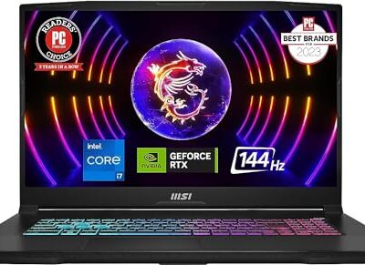 MSI Katana 2023 Gaming Laptop 17.3" FHD RTX 4070 Core i9 13900H 64GB 2TB NVMe SSD Black