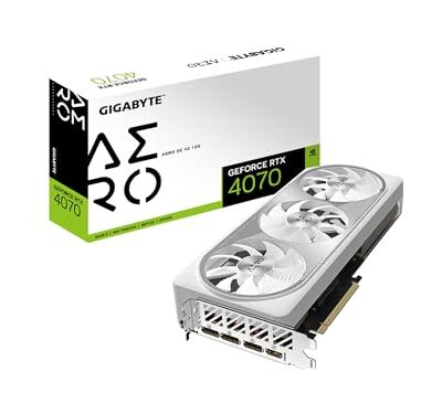 GIGABYTE GeForce RTX 4070 AERO OC V2 12G Graphics Card White