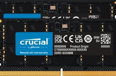 Crucial Laptop Memory 96GB Kit (2x48GB) DDR5 5600MT/s CT2K48G56C46S5