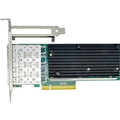 Jeirdus 10Gb Ethernet Converged Network Card Adapter X710-DA4+4 SFP+ Slots