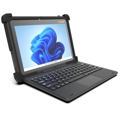 MobileDemand Flex 10B Rugged 10" Tablet with Keyboard Windows 11 Pro Upgrade Black