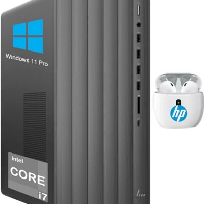HP Envy Desktop Computer 12th Gen Intel Core i7-12700 64GB RAM Coal Dark
