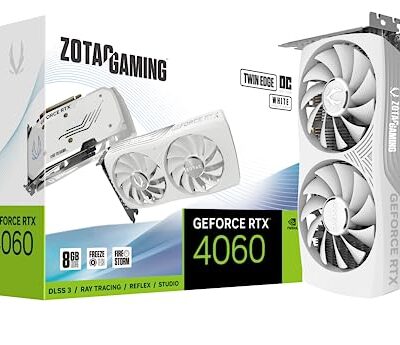 ZOTAC Gaming GeForce RTX 4060 8GB Twin Edge OC White Edition Graphics Card