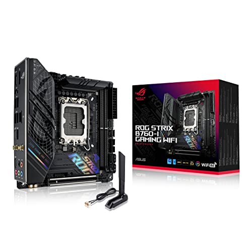 ASUS ROG Strix B760-I Gaming WiFi 6E Mini-ITX Motherboard DDR5 PCIe 5.0 USB 3.2 Gen 2x2 Type-C