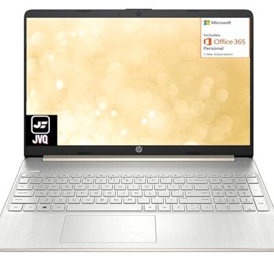 HP 15.6'' HD Display Laptop AMD Athlon Silver 3050U 32GB RAM 2TB SSD Windows 11 Pale Gold