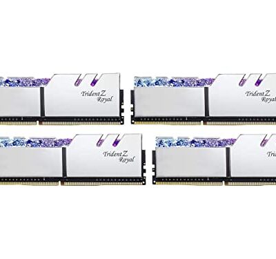 G.Skill Trident Z Royal Series DDR4 RAM 128GB (4x32GB) 3600MT/s CL18-22-22-42 Silver