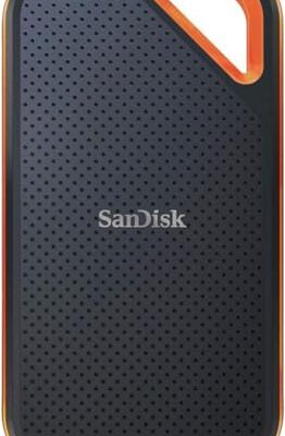 SanDisk Extreme Pro Portable SSD V2 2TB USB 3.2 Gen 2x2 Black